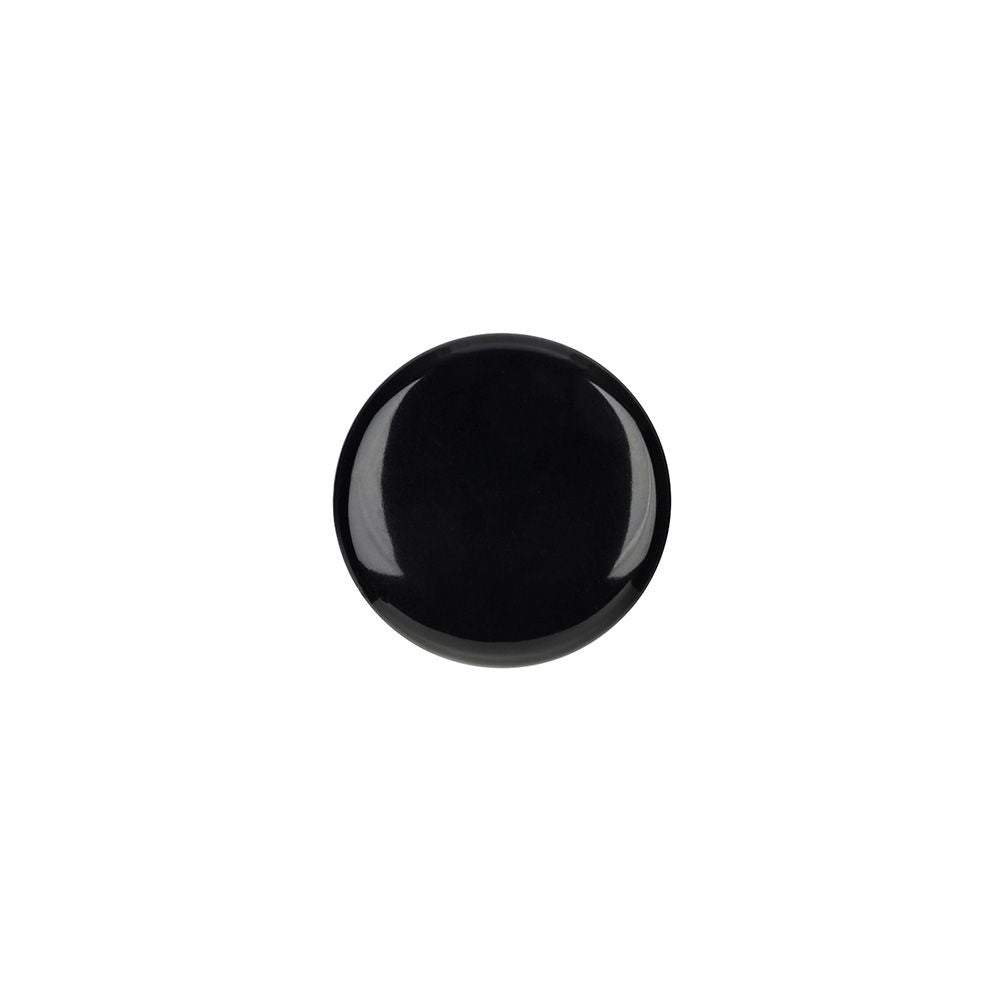Pomo para mueble, modelo 756, de zamak con acabado negro, ø33 mm, blister 4 uds