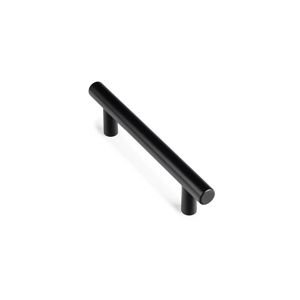 Tirador de mueble tipo asa mod. 891h de acero inoxidable con acabado negro mate, 96 mm, blister 4 uds