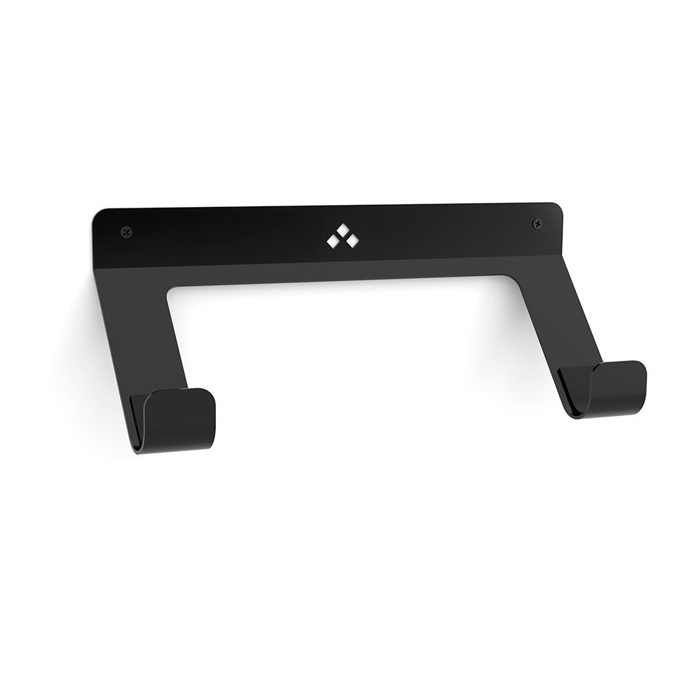 Soporte fijo patin 8076 de acero negro mate