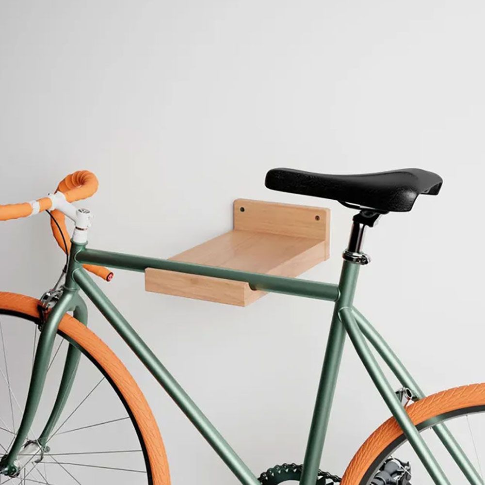 Soporte fijo bicicleta de haya lacado mate