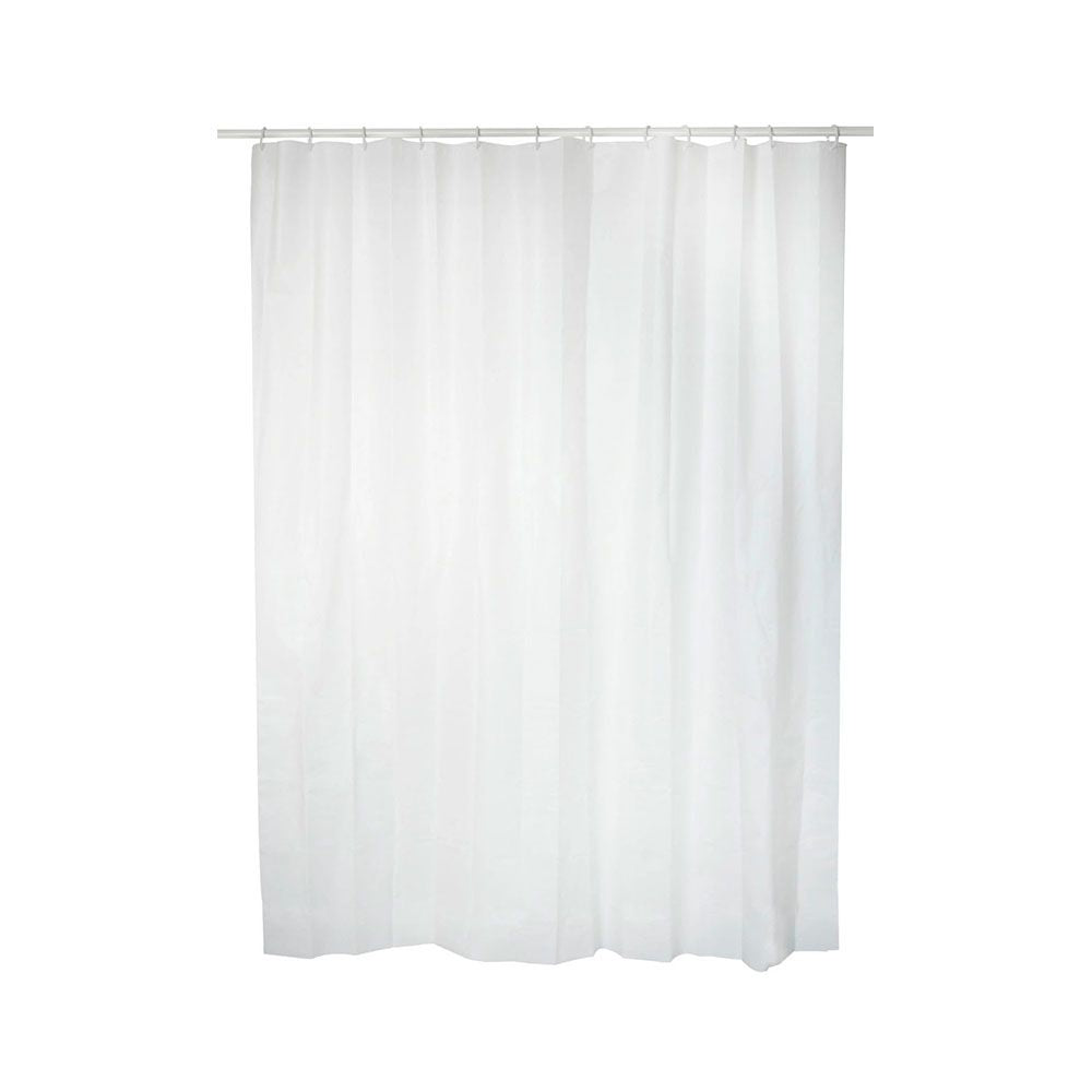 Cortina de baño basic blanca 140 x 180 cm