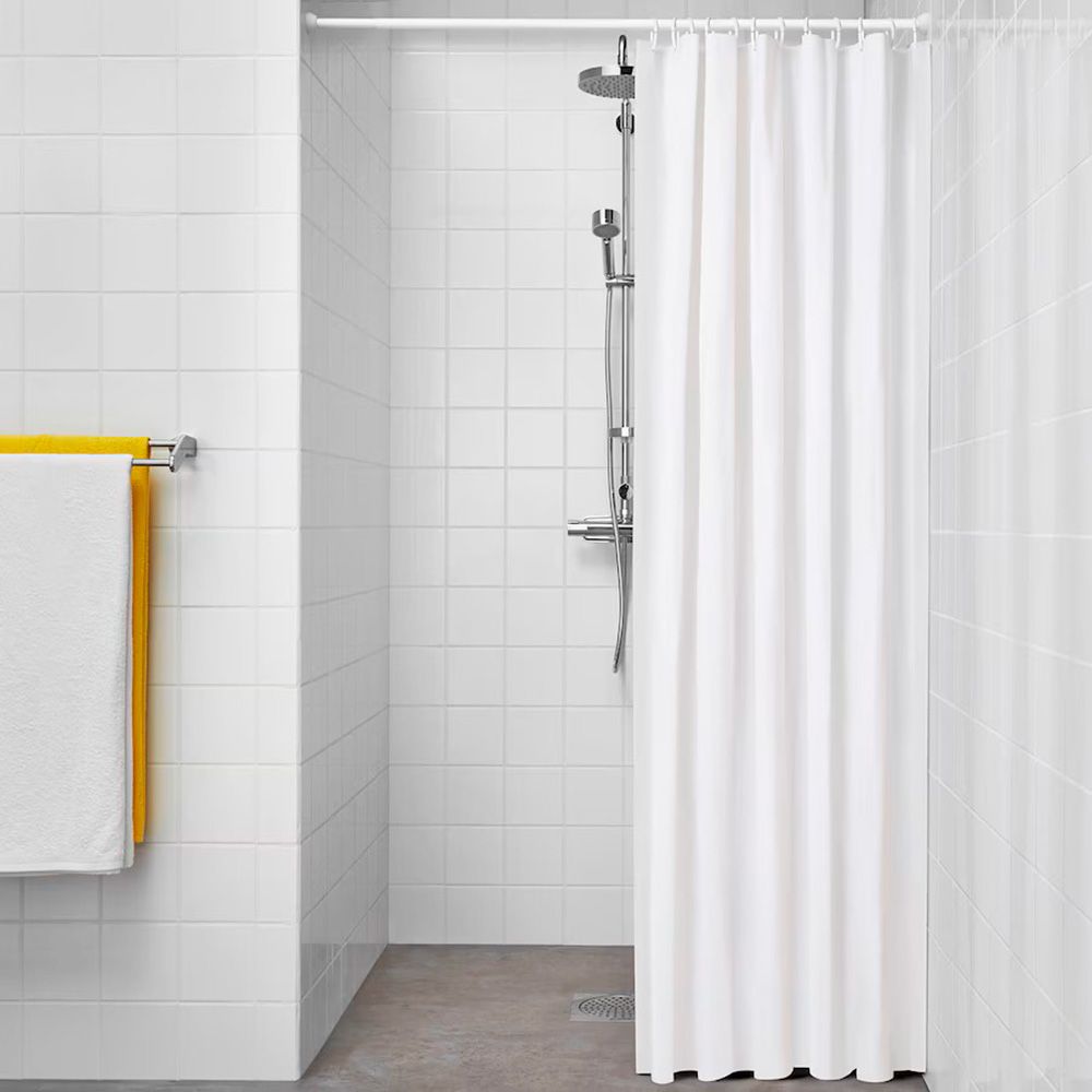 Cortina de baño basic blanca 180 x 180 cm