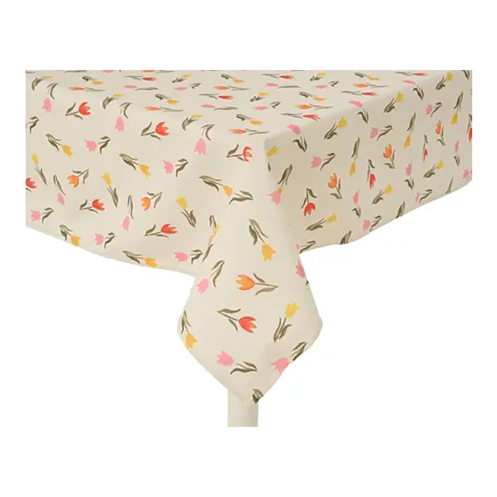 Mantel de poliéster y algodón, diseño de flores, modelos variados, 140 x 250 cm