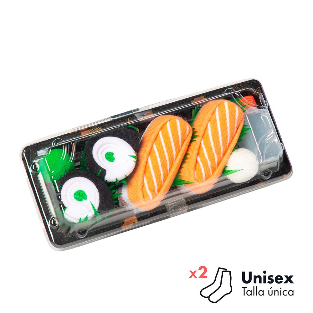 Calcetines caja regalo modelo sushi 2 pares unisex talla única