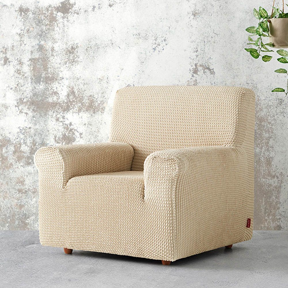 Funda bali marfil multi-elástica para sofa 1 plaza
