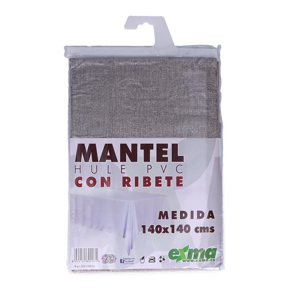 Mantel de hule ribeteado cuadrado modelos variados 140 x 140 cm