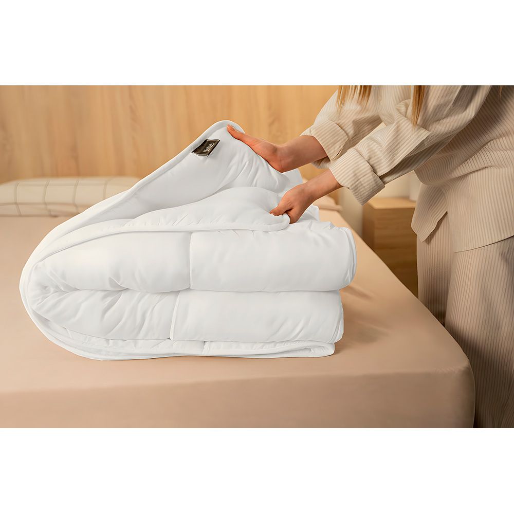 Edredón relleno nórdico nalui warmy e200 blanco 155 x 220 cm