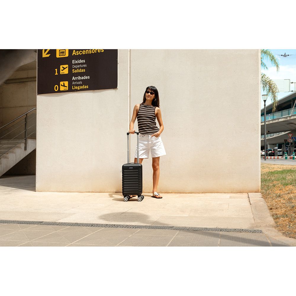 Maleta de cabina upfly underseat xxs negro 25 x 20 x 40 cm