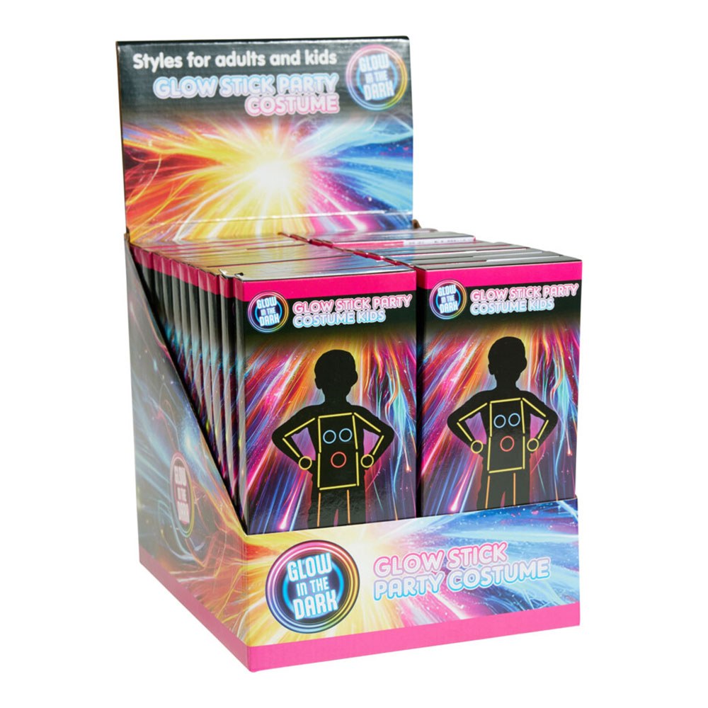 Set fiesta, brilla en la oscuridad, caja con 58 piezas