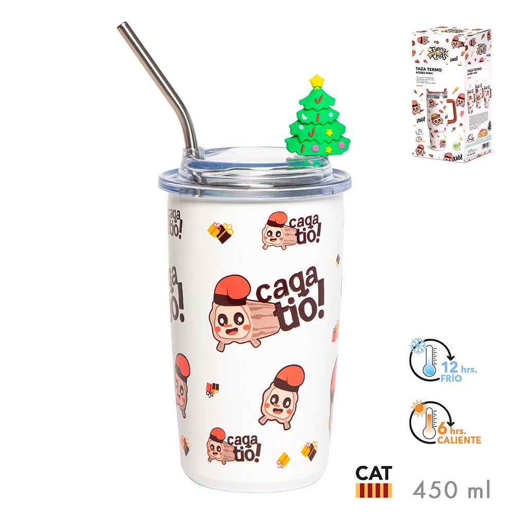 Taza termo modelo caga tio 450 ml