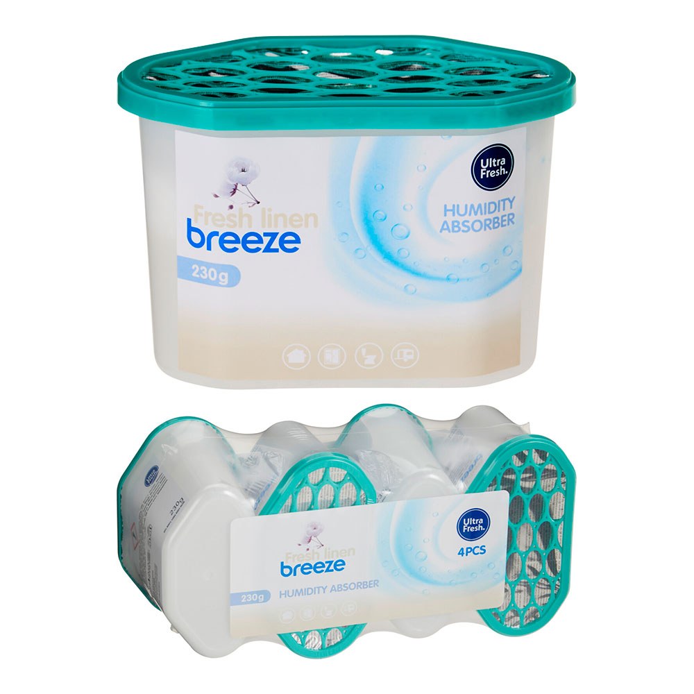 Deshumidificador aromatizado fresh linen (aroma a ropa limpia), 230 g x 4 uds