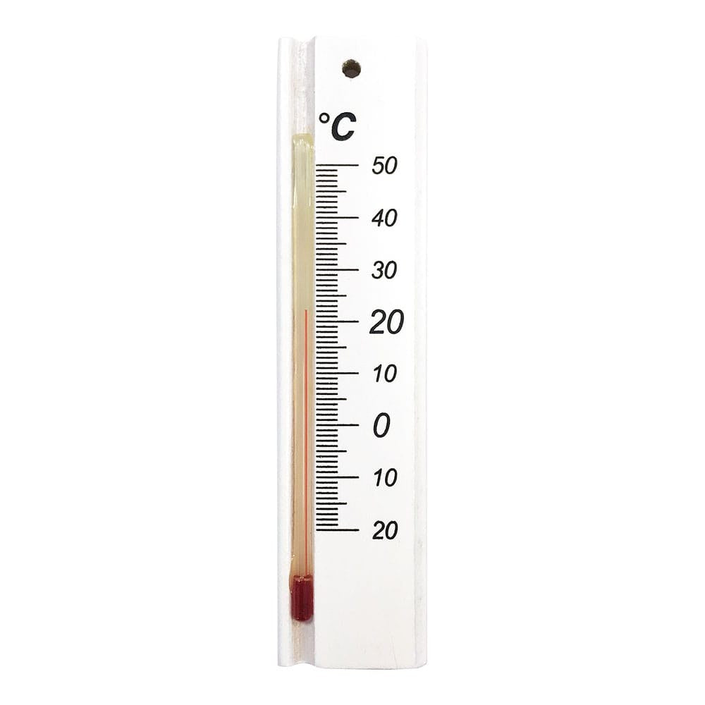 Termómetro de madera 14,5 cm, colores surtidos