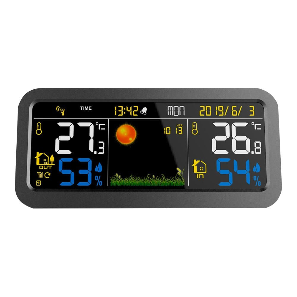 Estación meteorológica con sensor exterior