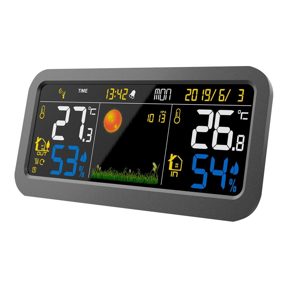 Estación meteorológica con sensor exterior
