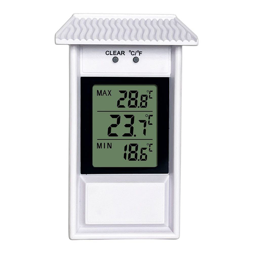 Termómetro mini-maxi electrónico, blanco