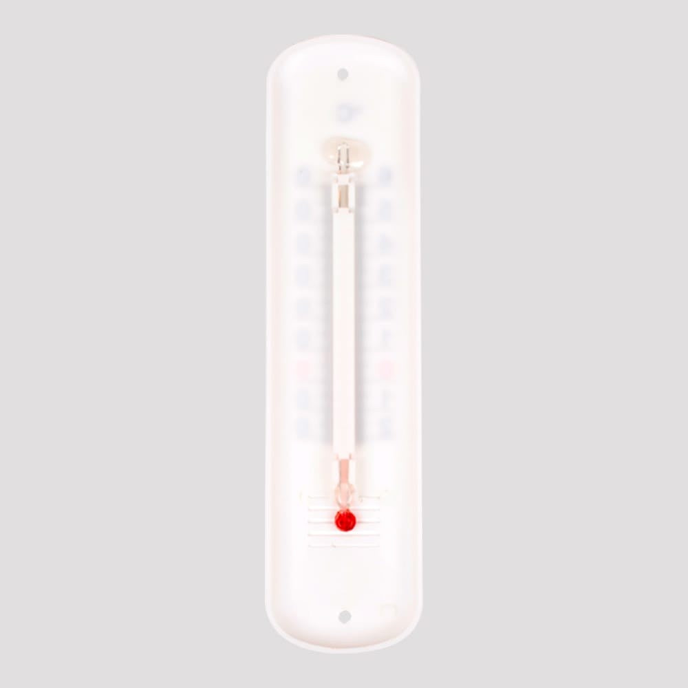 Termómetro de plástico, 19 cm, blanco