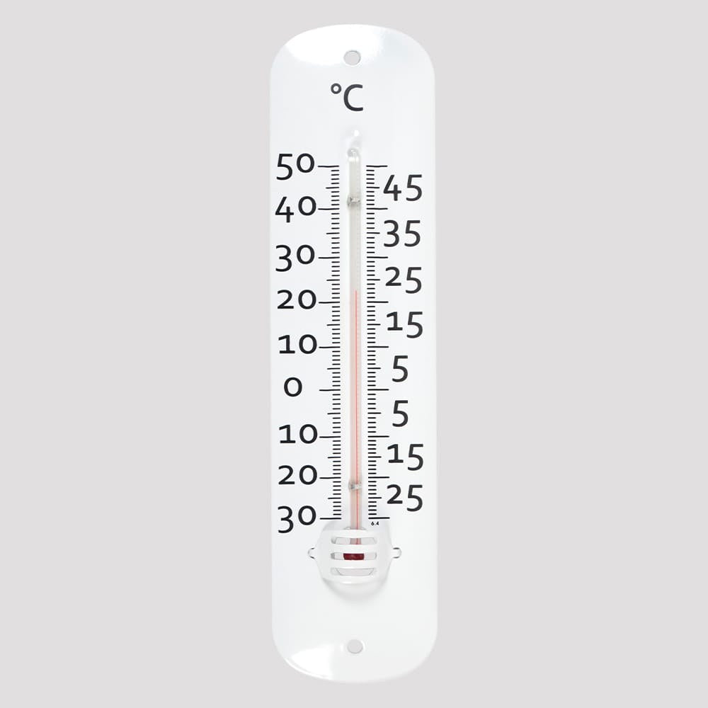 Termómetro de metal, 19 cm, colores surtidos