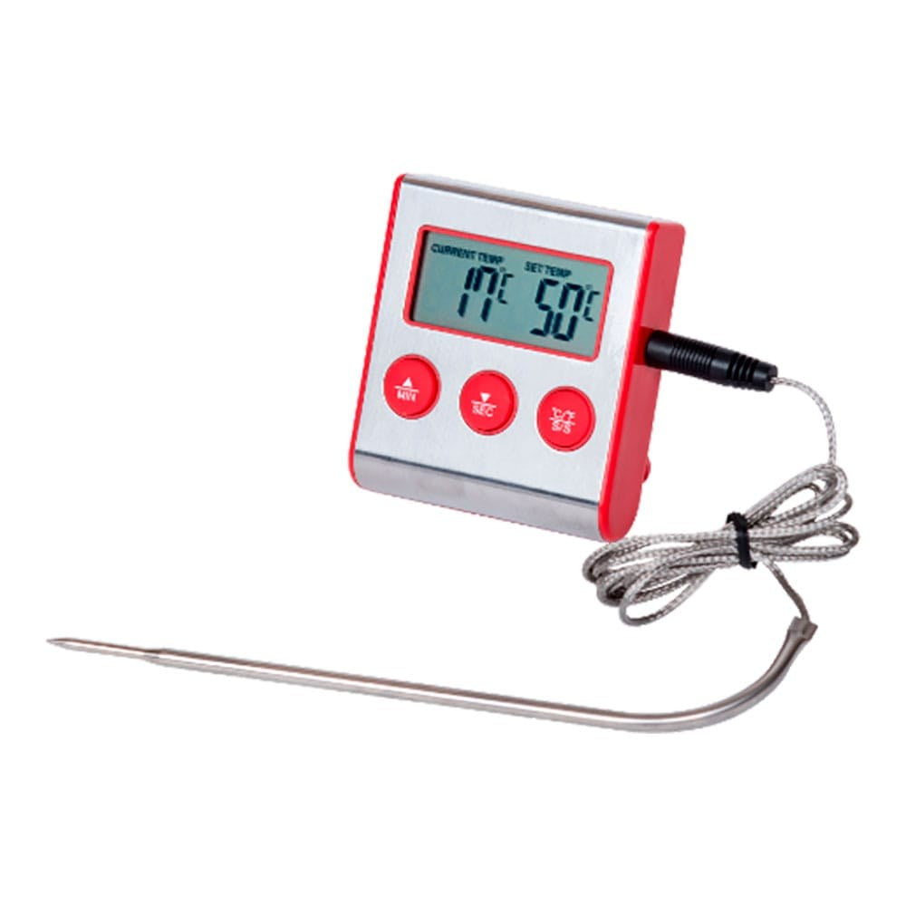 Termómetro de horno con sonda cableada de 150 mm