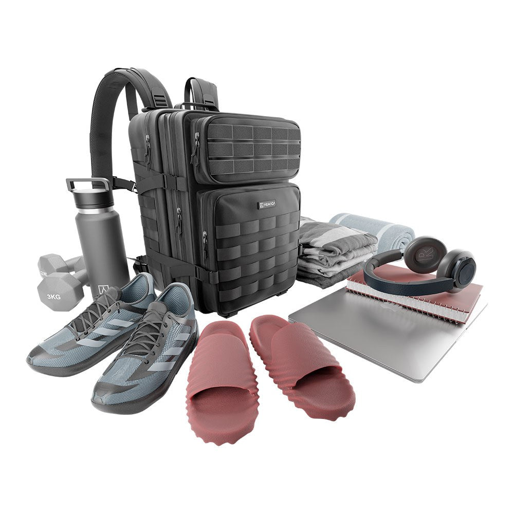 Mochila táctica militar force b500 50 l, negra