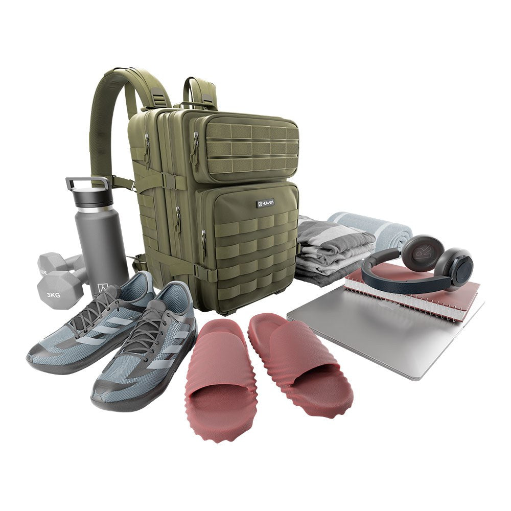 Mochila táctica militar force b500 50 l, verde
