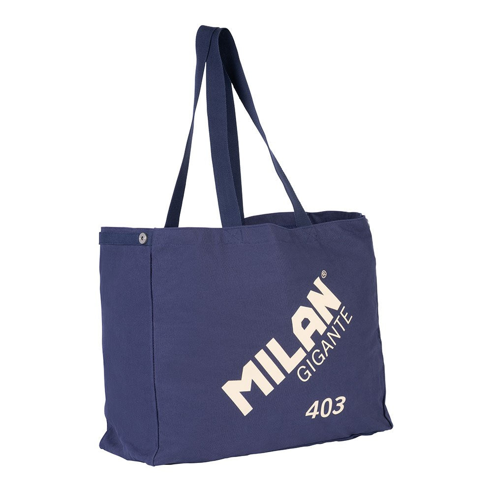 Bolso tote bag, colección gigante 403 since 1918, azul marino, 51 x 21,5 x 40,5 cm