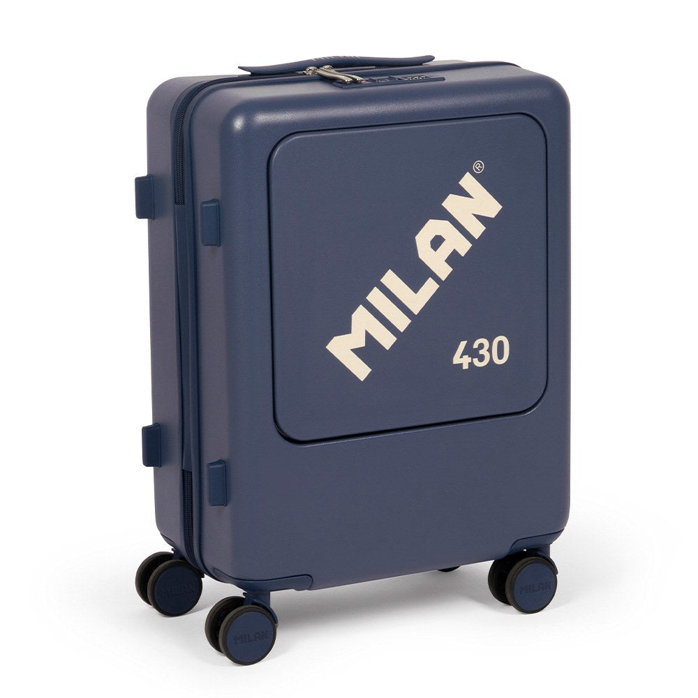 Maleta cabina rígida, azul marino, 50 l, 40 x 23 x 55 cm