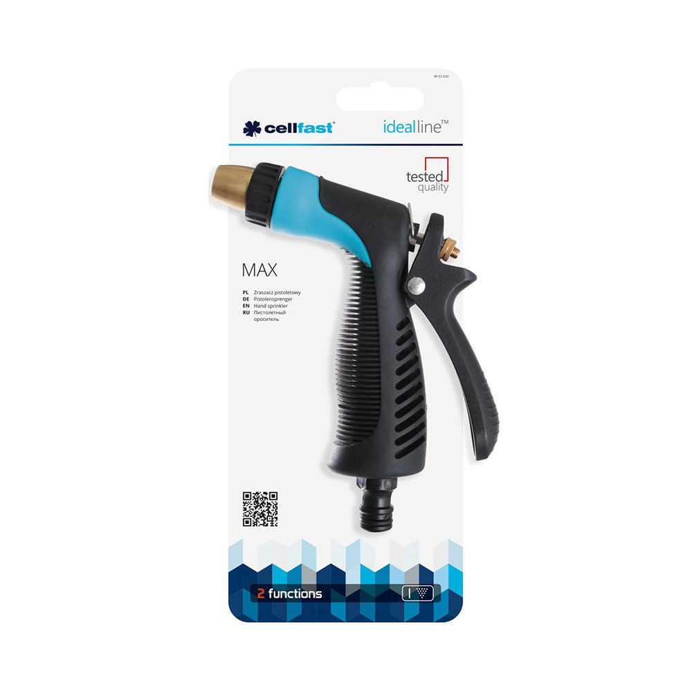 Pistola de riego max cellpro 6 bar, 2 funciones, blister