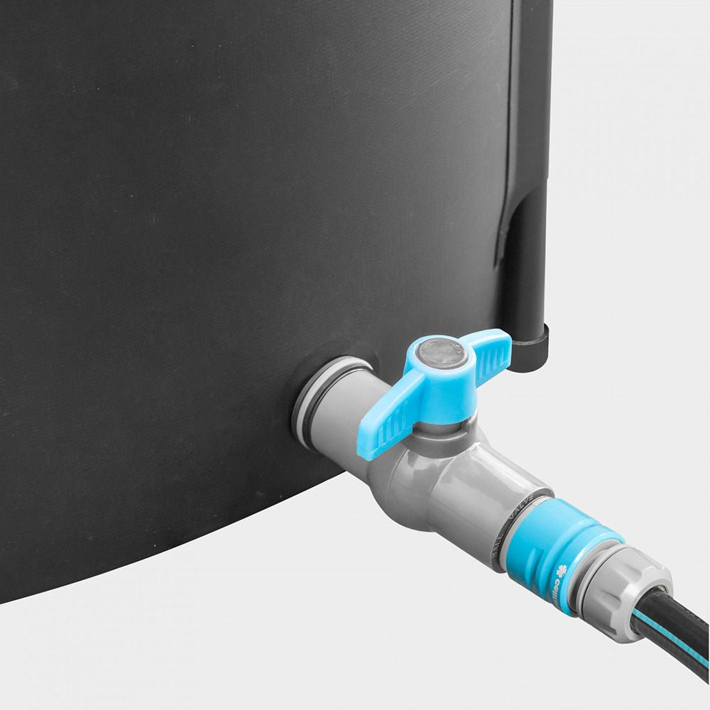 Depósito recolector para agua de lluvia plegable, capacidad de 250 l. ø 60 x 90 cm