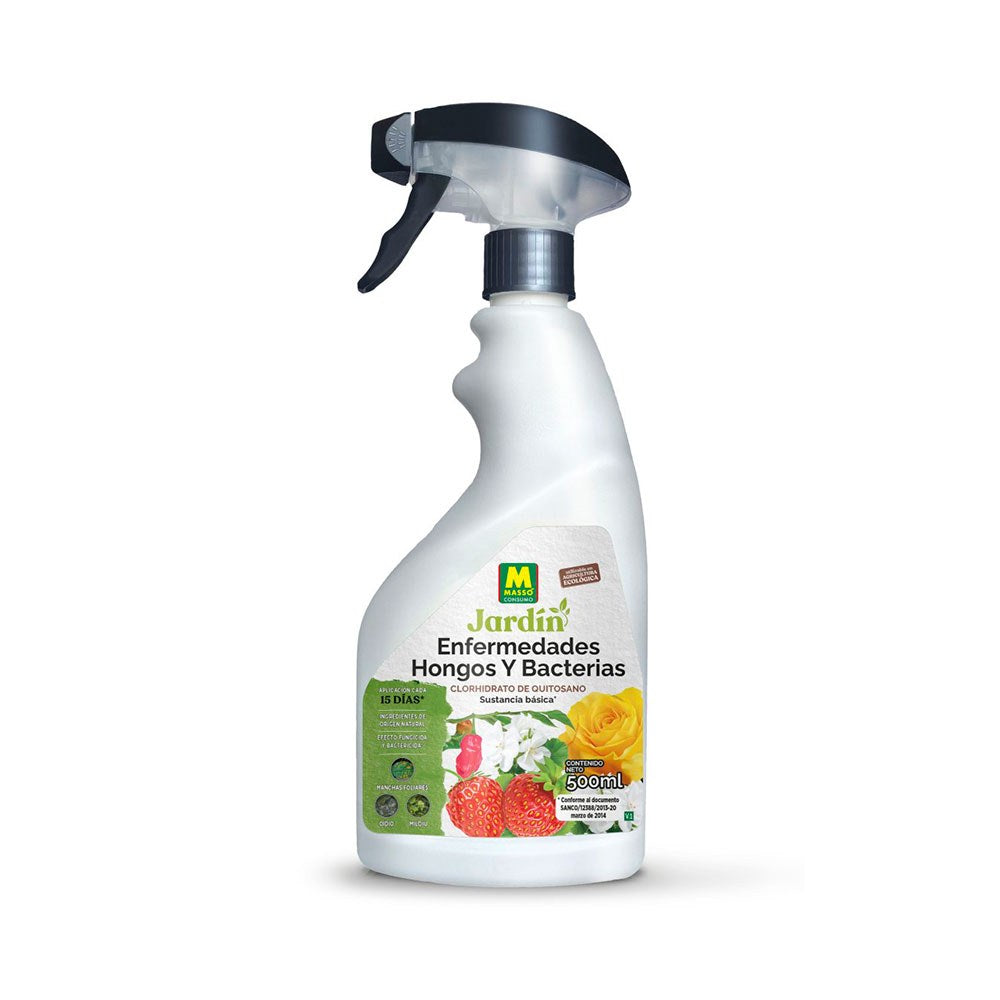 Fungicida y bactericida, enfermedades, hongos y bacterias, pistola pulverizadora, 500 ml