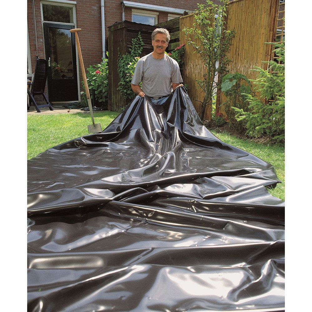 Lona de pvc para cualquier tipo de estanque, negra, aqualiner, 2 x 3 m
