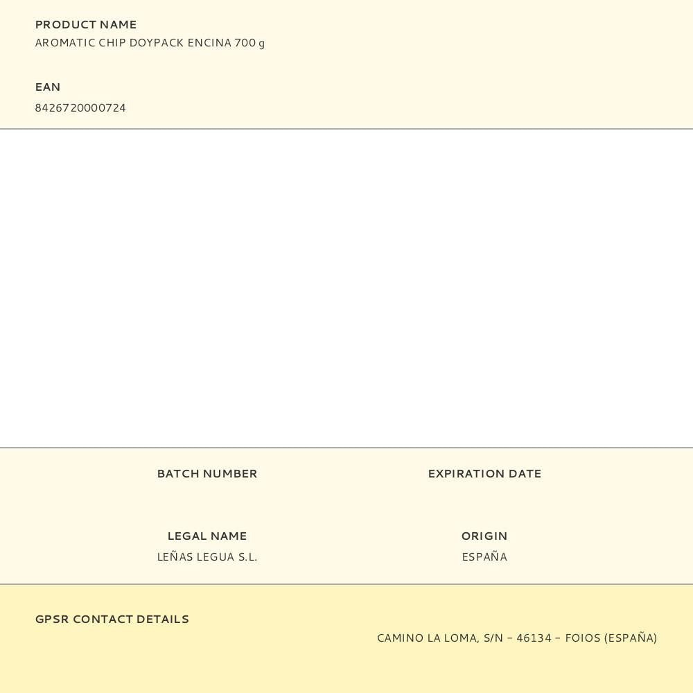 Aromatic chip doypack encina 700 g