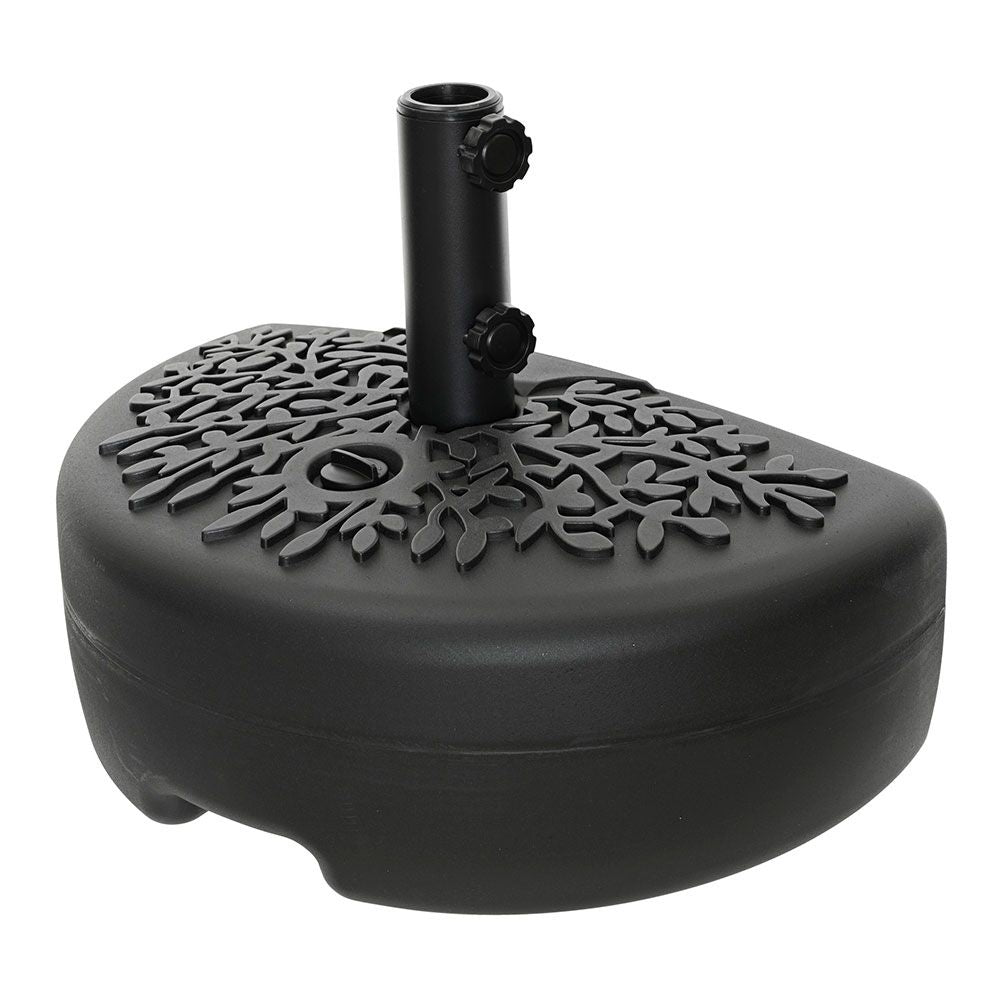 Base negra para sombrilla/parasol, 50 x 30 x 36,5 cm