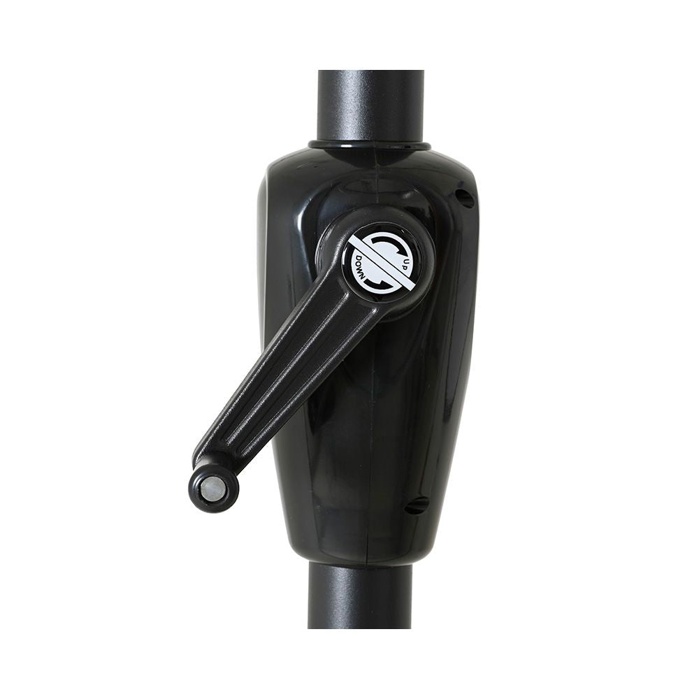 Parasol para jardín, beige con ribete azul, ø270 x 235 cm