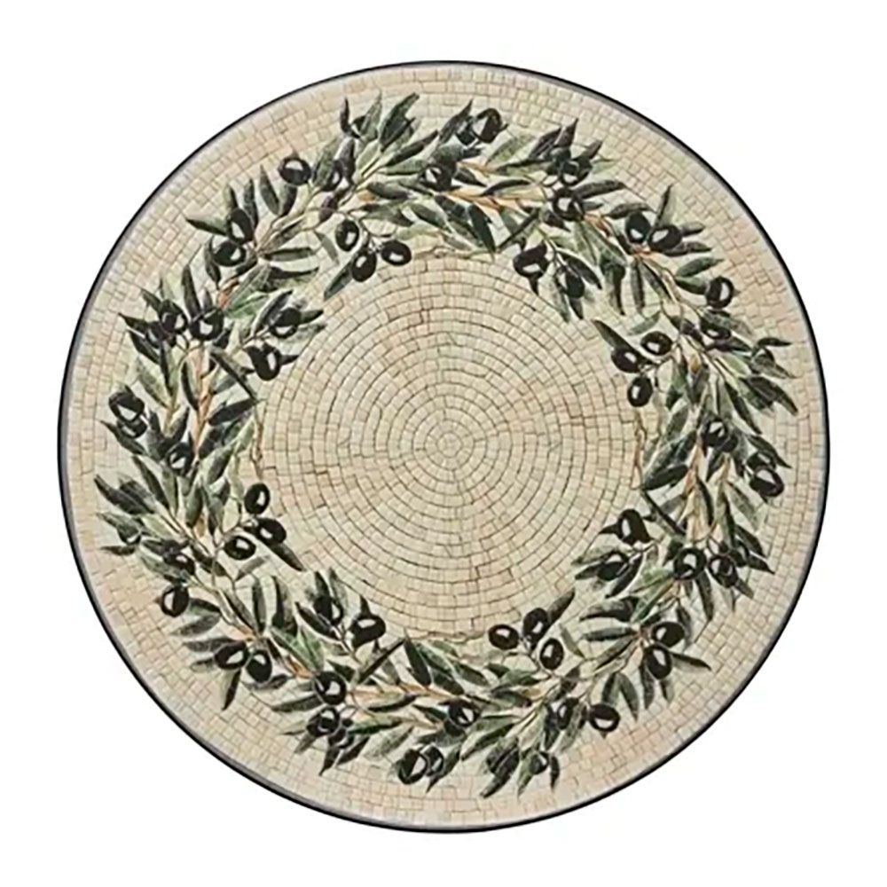 Mesa metálica/mosaico plegable atenas color negro para exterior ø58 x 75 cm