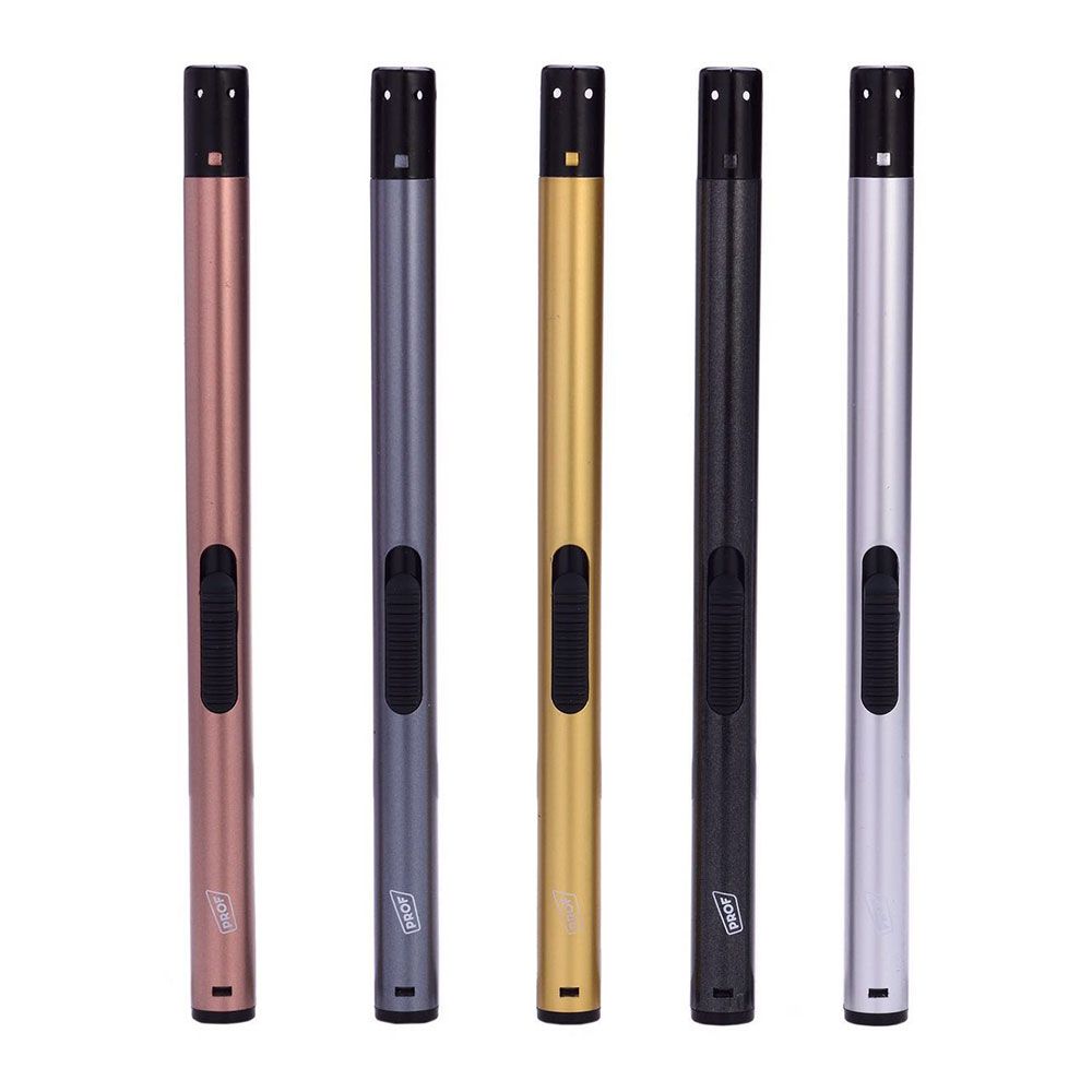 Encendedor electrónico recargable, tubo, colores surtidos