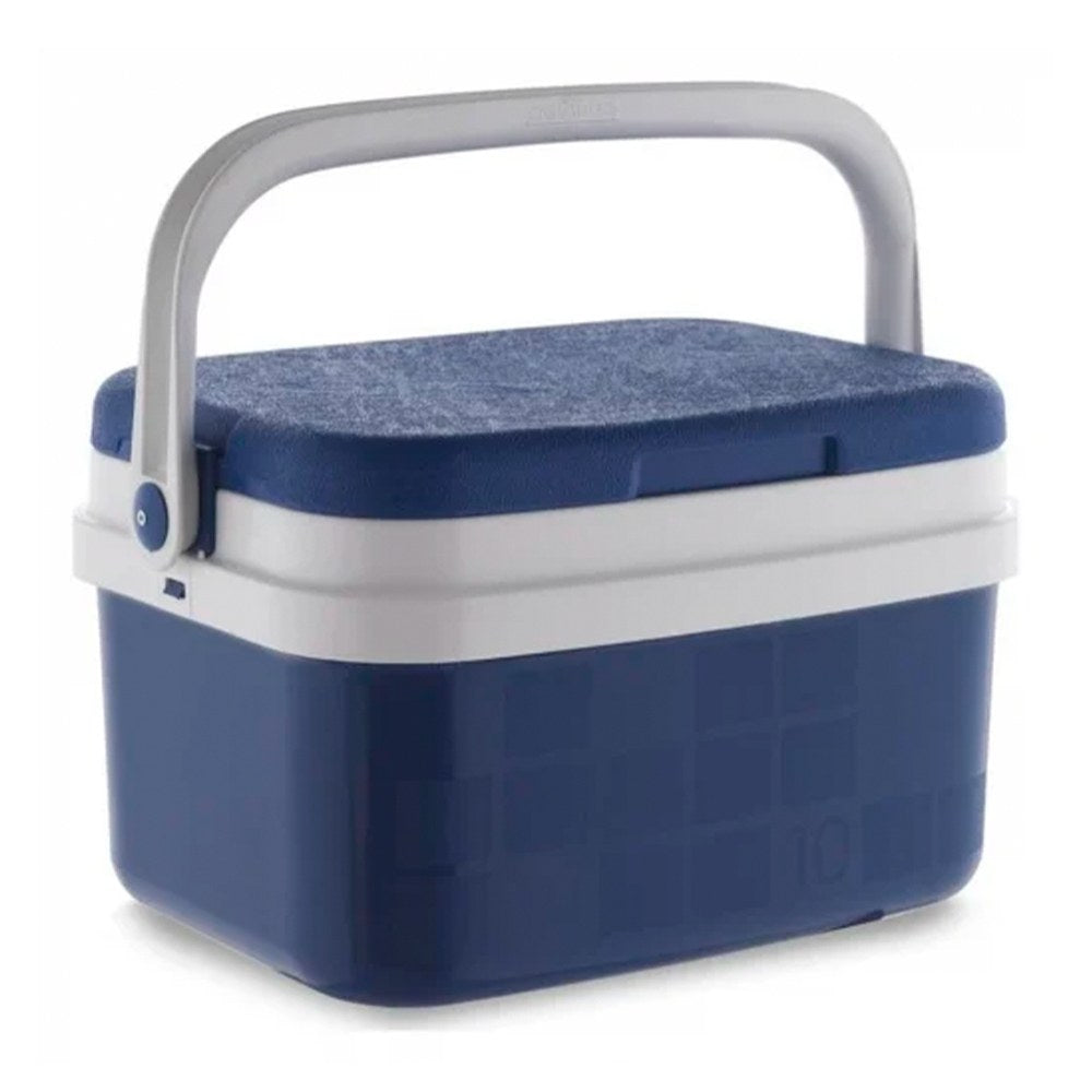 Nevera de camping 10 l, color azul, 36,5 x 28 x 22 cm