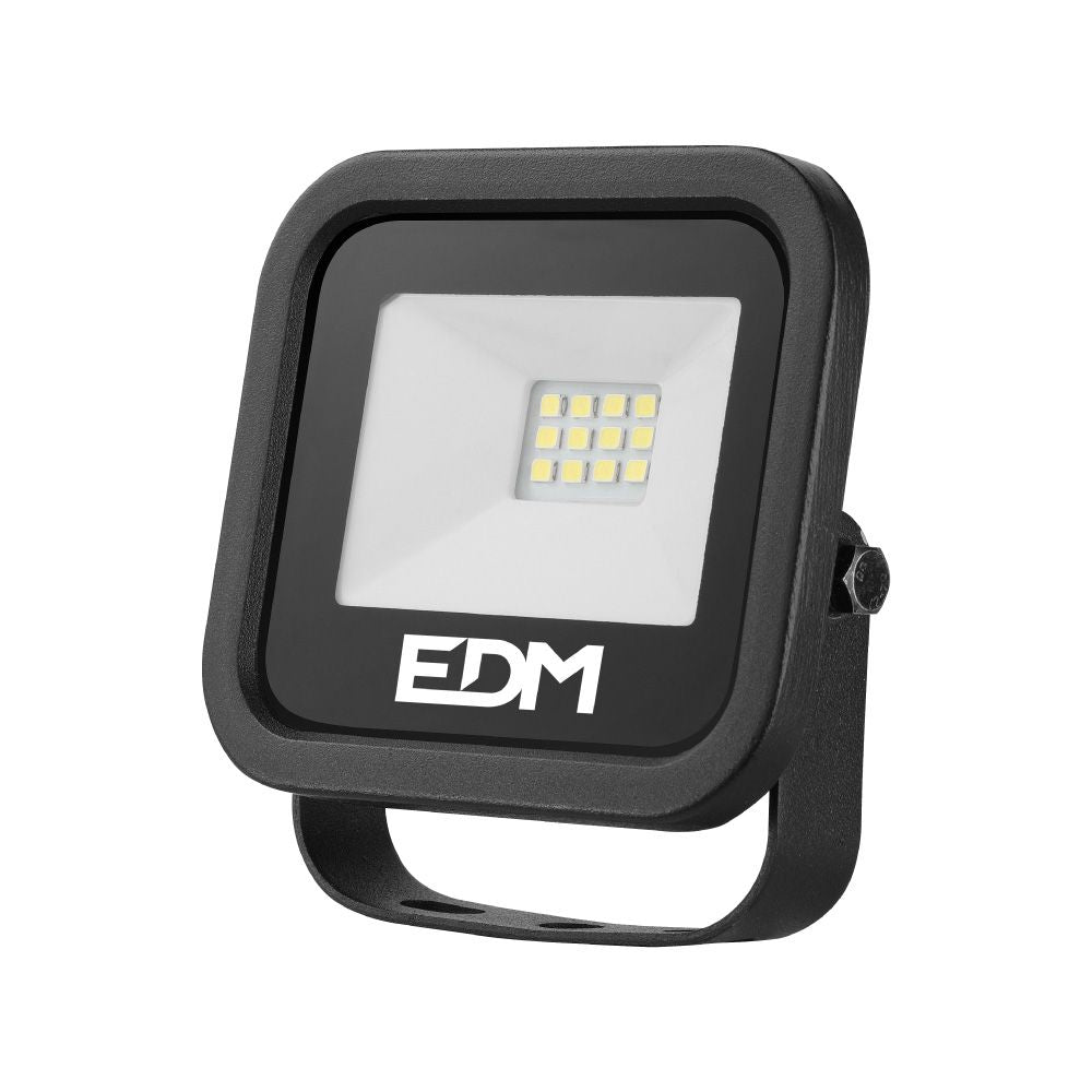 Foco proyector led 10 w 800 lm 6400 k luz fría, black series, 9,2 x 8,1 x 2,7 cm
