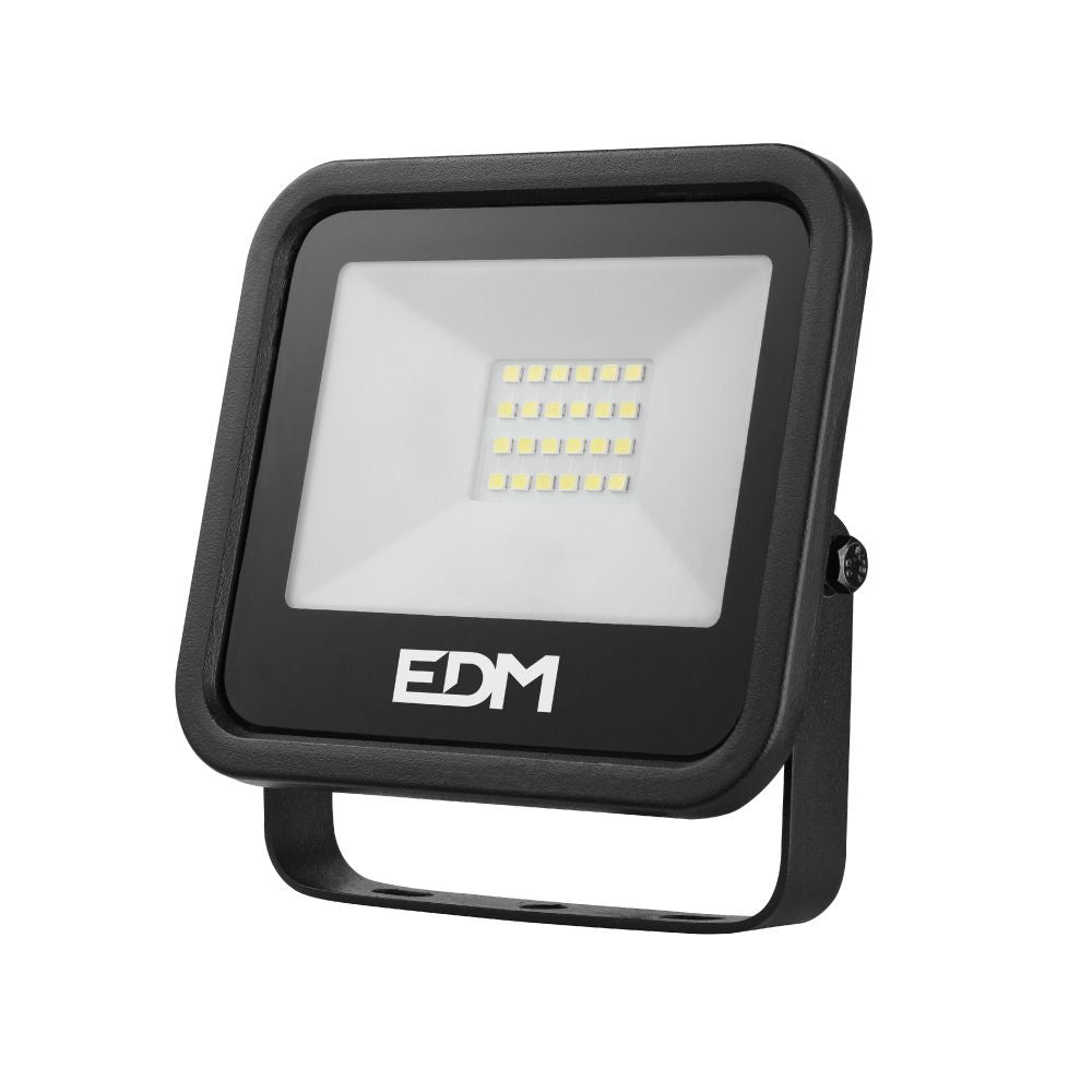 Foco proyector led 20 w 1520 lm 6400 k luz fría, black series, 12,4 x 2,8 x 10,6 cm