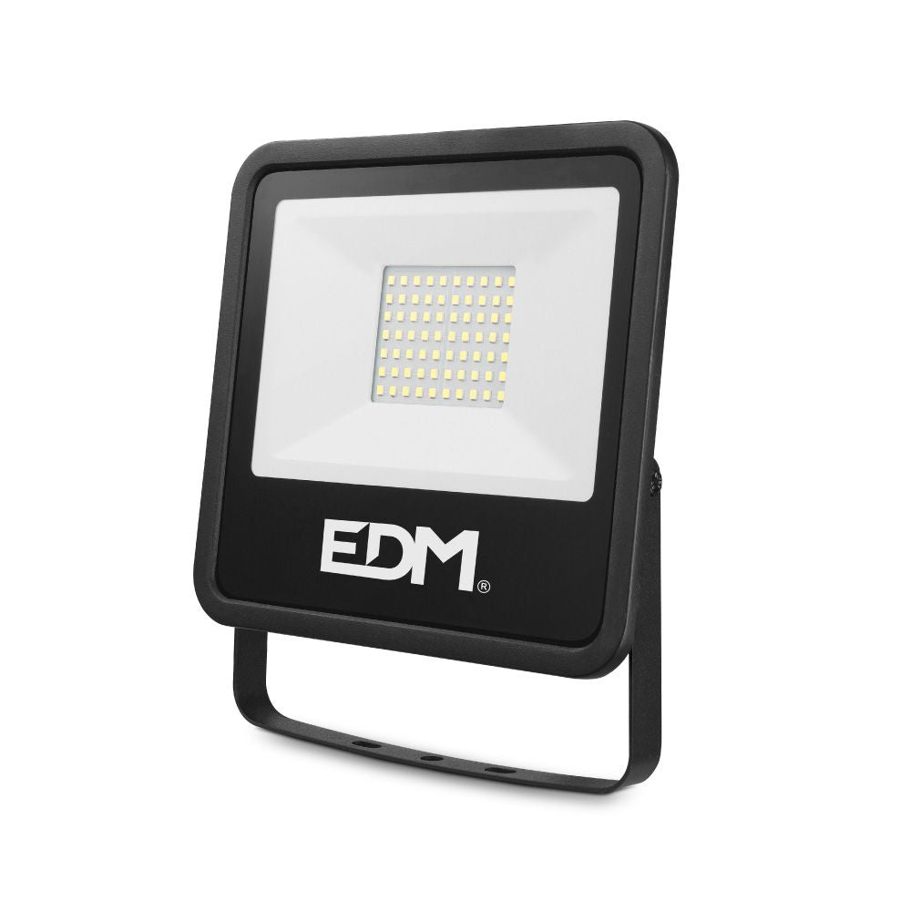 Foco proyector led 50 w 4000 lm 6400 k luz fría, black series, 19,2 x 17,5 x 2,9 cm