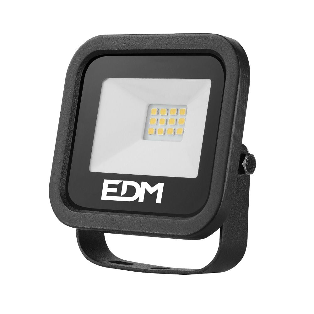 Foco proyector led 10 w 800 lm 4000 k luz día, black series, 9,2 x 8,1 x 2,7 cm