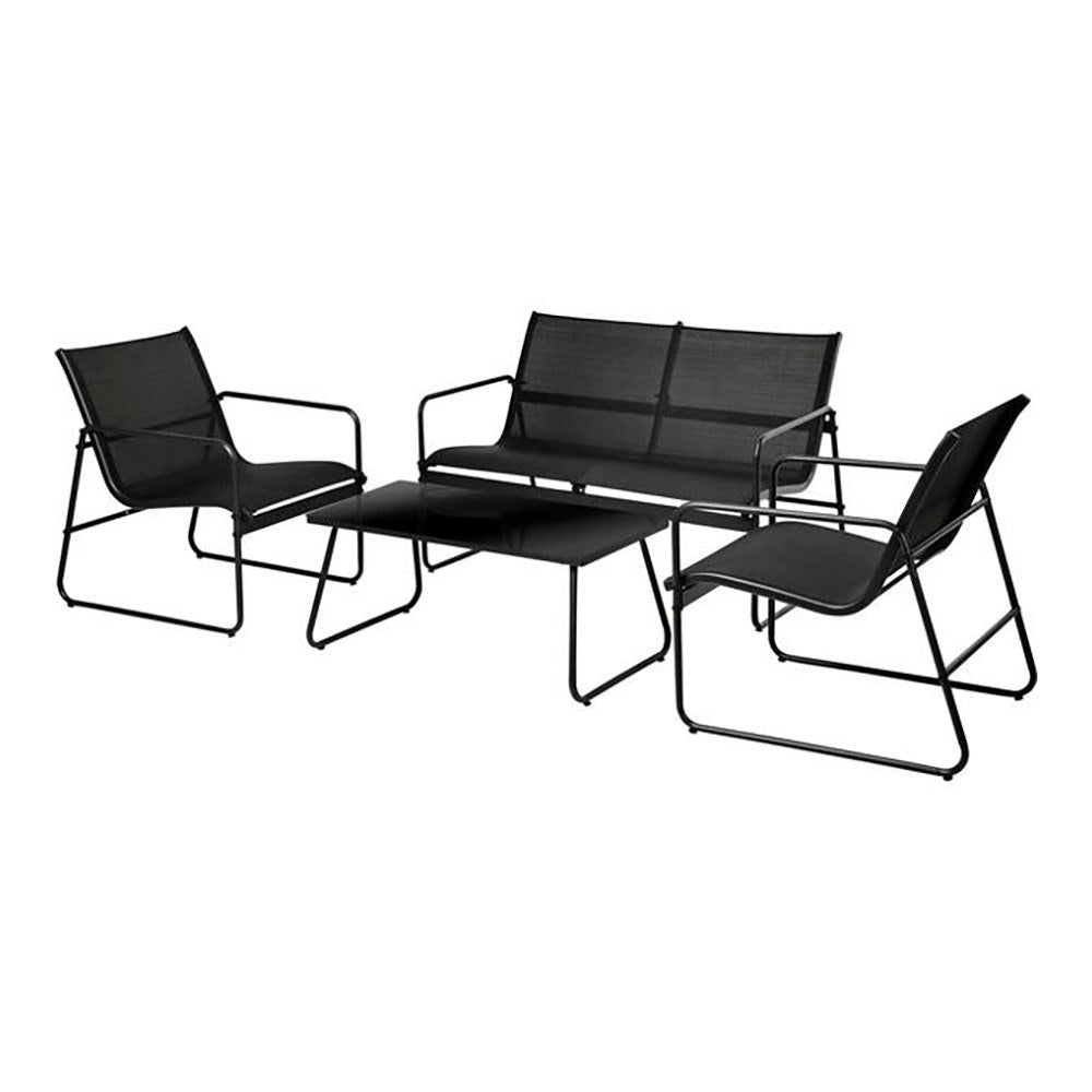 Conjunto de jardín negro 4 piezas