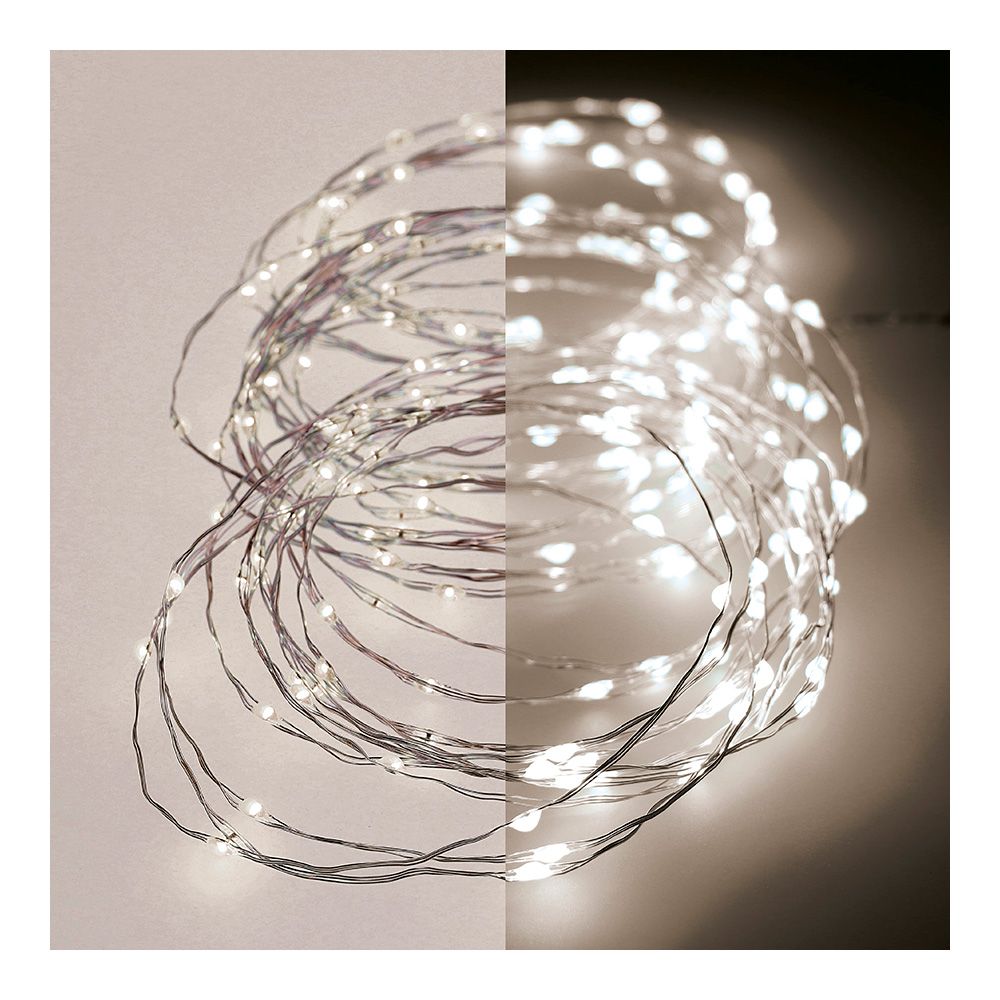 Guirnalda micro led 180 led, multifunción, luz cálida, exterior, 9 m