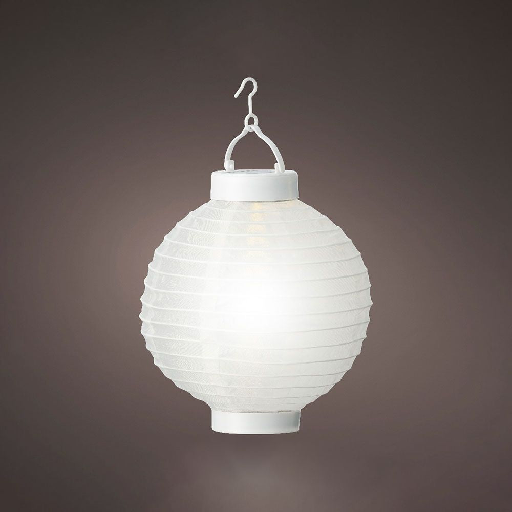 Farolillo solar blanca ø20 x 23 cm
