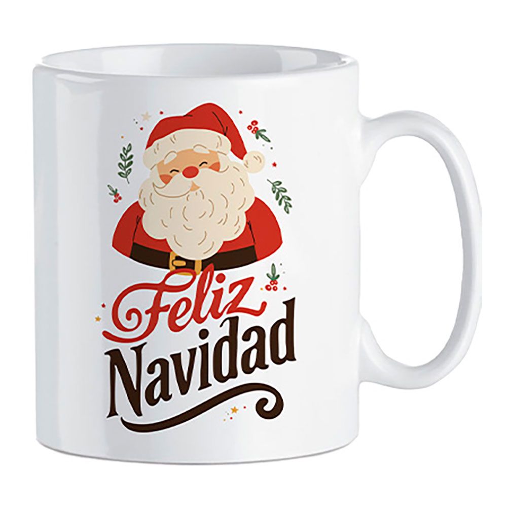 Taza papa noel 330 ml en caja regalo, modelos variados