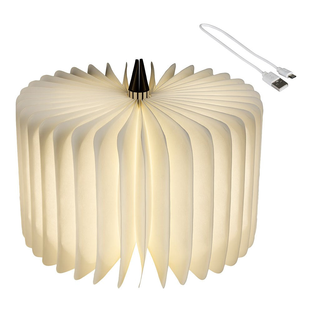 Libro decorativo con luz led fija