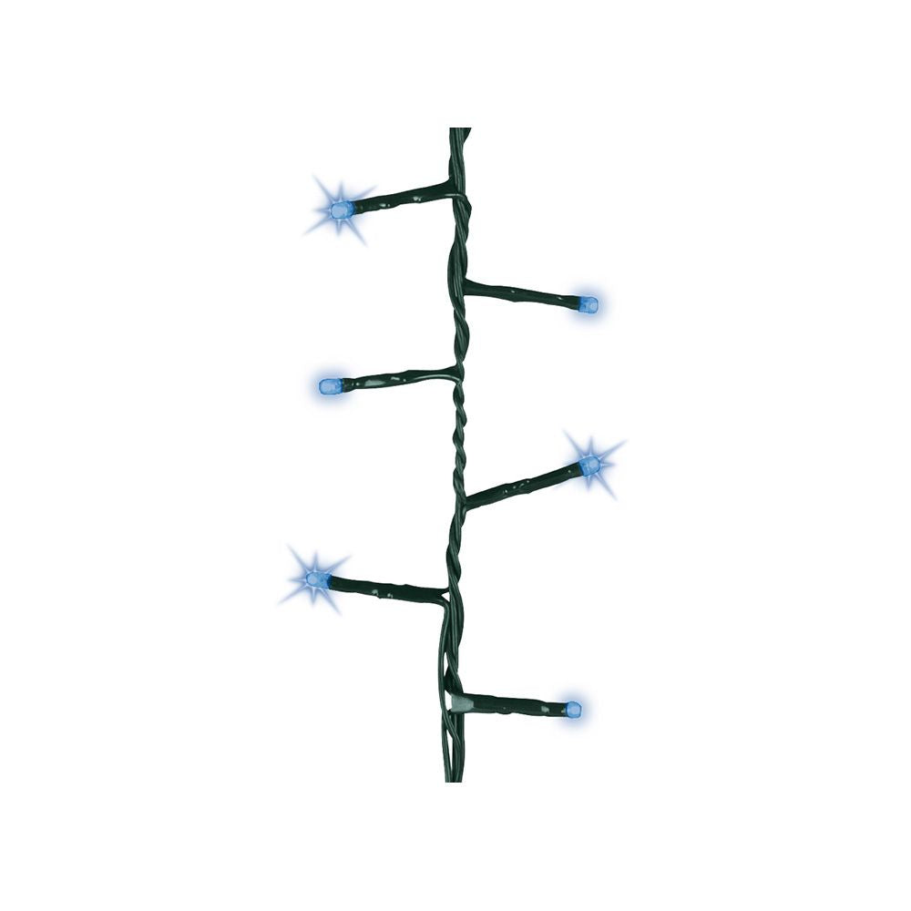 Guirnalda multifunción, uso exterior, led compact, azul, cable verde, 500 leds, 16 m