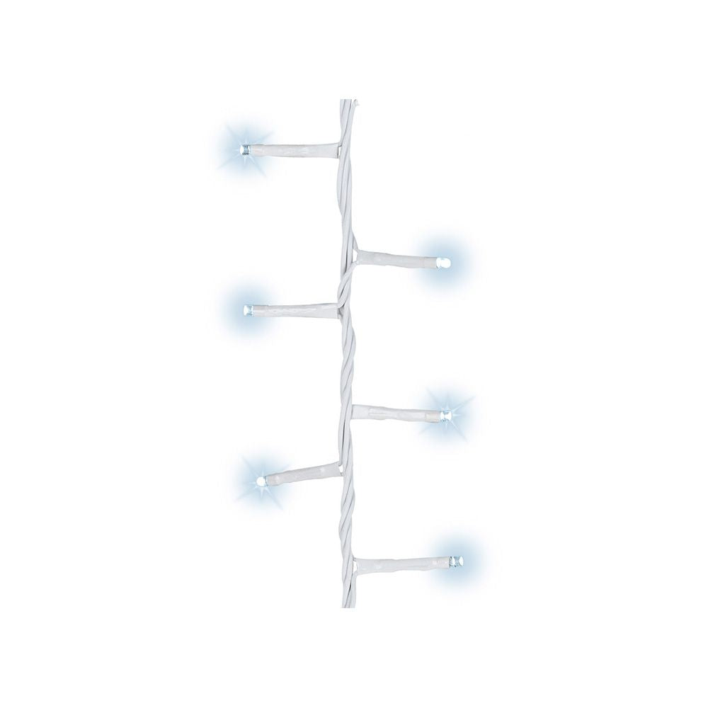 Guirnalda multifunción, uso exterior, led compact, blanco frío, cable blanco, 500 leds, 16 m