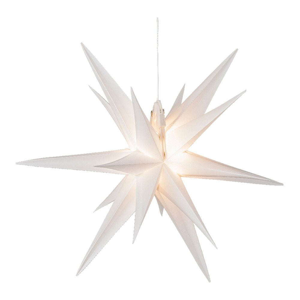 Figura led estrella roja 6 leds exterior ø40 x 40 cm