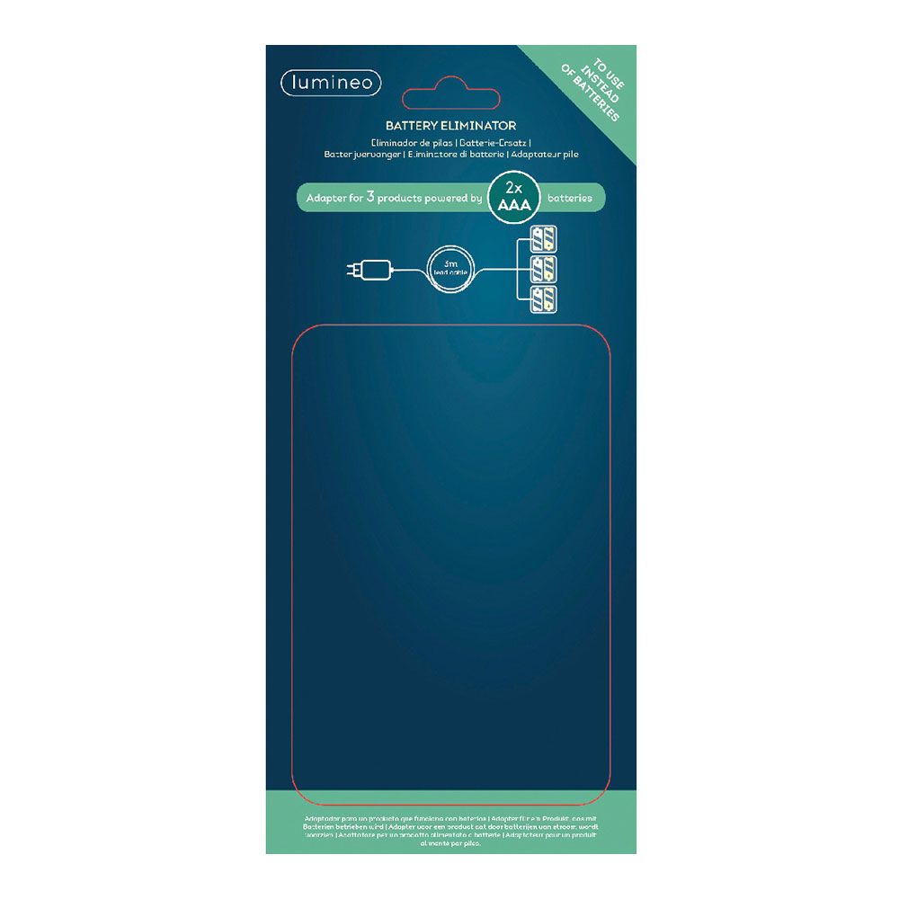 Eliminador de pilas 4,5v para interior de productos con 3xaaa para conectar 3 productos