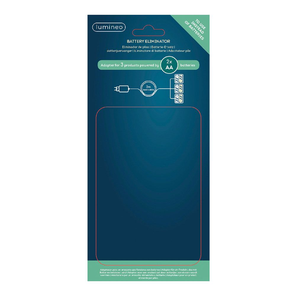 Eliminador de pilas 4,5v para interior de productos con 3xaa para conectar 3 productos